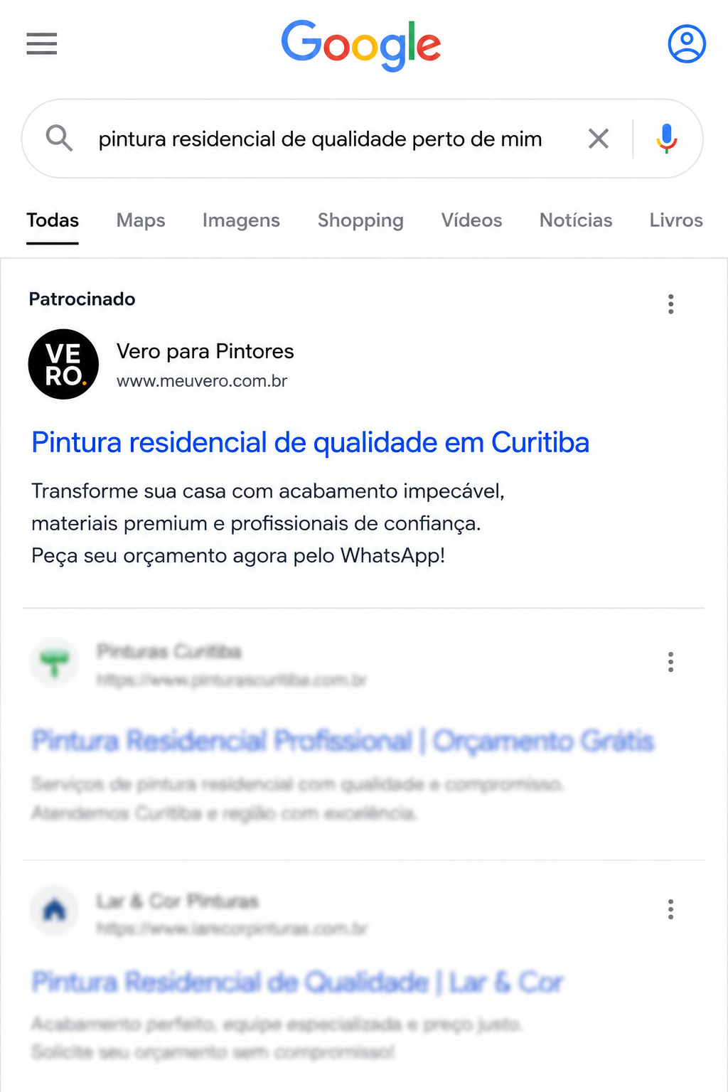 Anúncio no Google